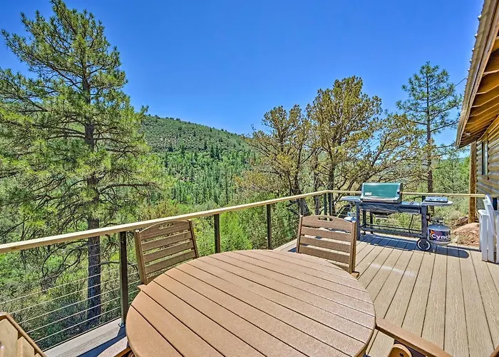 Deck & Mogollon Rim Views: Secluded *
